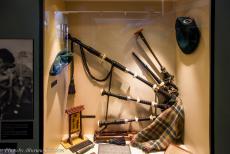 Normandy 2014 - Classic Car Road Trip Normandy: One of the objects exhibited in the Pegasus Memorial Museum in Ranville is the bagpipe of Bill Millin, more...