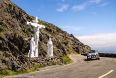 Ireland - A road trip through Ireland in a Classic Mini: Driving along the Slea Head Drive&nbsp;in our 1974 Mini Authi, we passed the iconic white cross on...