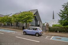 Ireland - A road trip through Ireland in a Classic Mini: Our Mini Authi in front of Knock Shrine.&nbsp;On our way from Dublin to the west coast of Ireland,...
