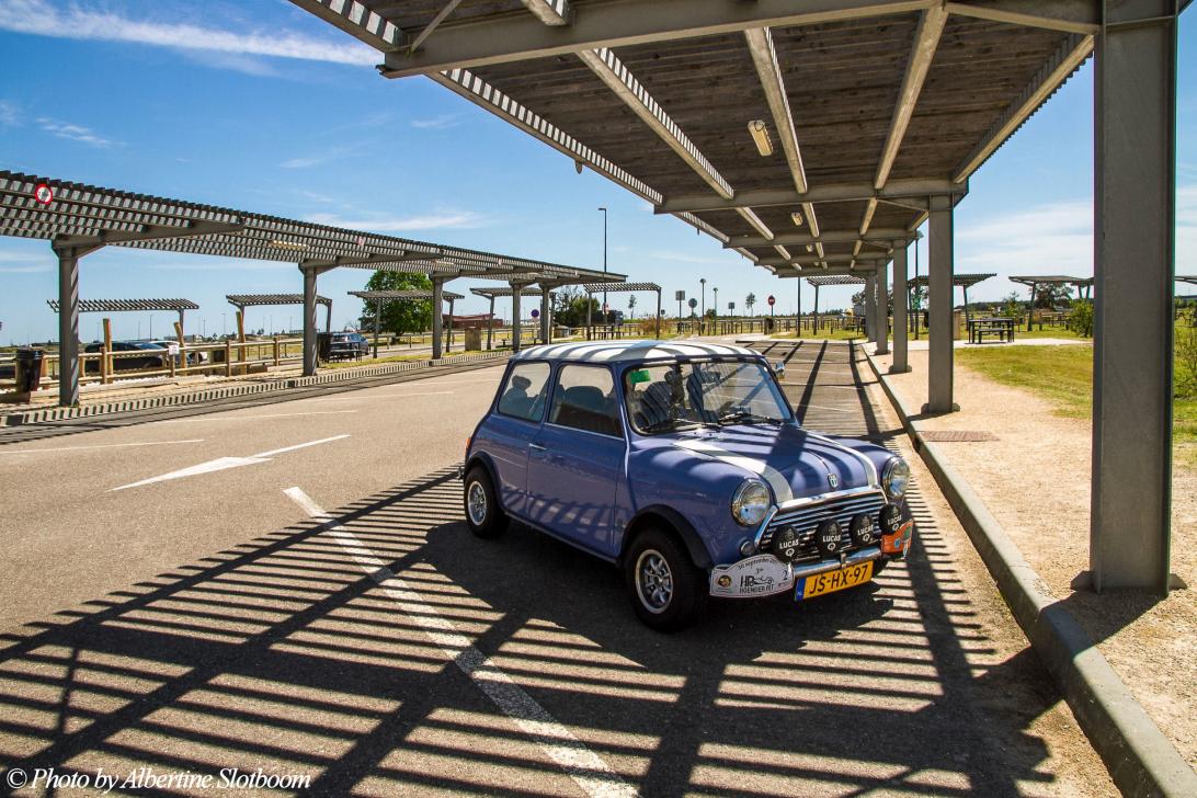 Portugal - Classic Car Road Trip from the Netherlands to Portugal: Our own 1974 Mini Authi somewhere in France. We started our road trip in the...