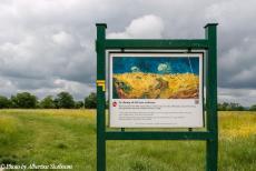 Portugal - Classic Car Road Trip: Auvers-sur-Oise, Korenveld met kraaien. De Vincent van Gogh route in het dorp Auvers-sur-Oise voert langs de locaties...
