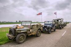 Commemoration Operation Quick Anger 2018 - Westervoort, Operation Quick Anger&nbsp;Commemoration and Memorial Tour 2018:&nbsp;WWII military vehicles &ndash; a Willys MB Jeep, a Ford...