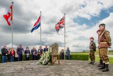 Commemoration Operation Quick Anger 2019 - Operation Quick Anger Commemoration 2019: The memorial ceremony at the Crossing to Liberation Monument at Westervoort. After the flags were raised...