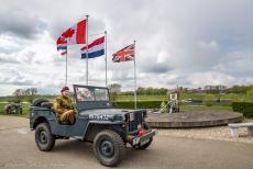 Commemoration Operation Quick Anger 2019 - Operation Quick Anger Commemoration 2019: Our 1942 Ford GPW Jeep at the Crossing to Liberation monument, with the River IJssel and... Commemoration Operation Quick Anger 2019 - Operation Quick Anger Commemoration 2019: Our 1942 Ford GPW Jeep at the Crossing to Liberation monument, with the River IJssel and...
