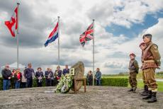 Commemoration Operation Quick Anger 2019 - Operation Quick Anger Commemoration 2019: The memorial ceremony at the Crossing to Liberation Monument at Westervoort. After a moment of silence... Commemoration Operation Quick Anger 2019 - Operation Quick Anger Commemoration 2019: The memorial ceremony at the Crossing to Liberation Monument at Westervoort. After a moment of silence...