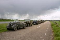 Commemoration Operation Quick Anger 2019 - Operation Quick Anger Commemoration 2019: A convoy of WWII military vehicles on the small IJssel dyke road near the Crossing to... Commemoration Operation Quick Anger 2019 - Operation Quick Anger Commemoration 2019: A convoy of WWII military vehicles on the small IJssel dyke road near the Crossing to...