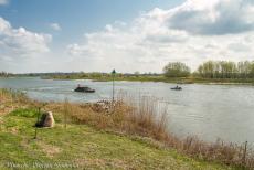 Commemoration Operation Cannonshot 2019 - Commemoration Operation Cannonshot 2019: A DUKW and a Ford GPA Jeep on the river IJssel, passing the IJssel Crossing Memorial. The...