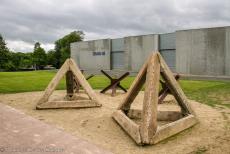 75th anniversary of D-Day - Classic Car Road Trip Normandy, 75 years after D-Day: The Overlord Museum at Colleville-sur-Mer. The museum is situated nearby Omaha Beach. The...