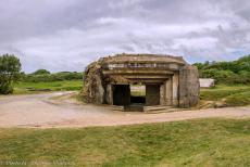 Normandy, 75 years after D-Day - Normandy, 75 years after D-Day: The remains of an German WWII casemate at Pointe du Hoc. At the end of 1942, the Germans had installed a artillery...