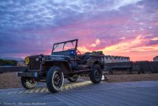 Normandy, 75 years after D-Day - Normandy, the 75th anniversary of&nbsp;D-Day: A Willys MB Jeep&nbsp;on Sword Beach during&nbsp;the Liberty Concert Normandy 2019. The concert was...