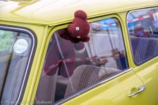 IMM 2019 Bristol - Classic Car Road Trip, IMM 2019 Bristol: The Mini of Mr. Bean and his teddy bear at the IMM in Bristol. Three Minis were used in...