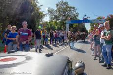 75 years after the Battle of Arnhem - Classic Car Road Trip: Race to the Bridge 2019, driving in a Ford GPW Jeep through Oosterbeek towards the Airborne Museum Hartenstein. The...