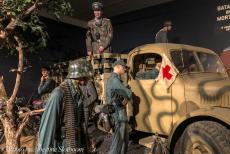 80 jaar na D-Day - Normandië, 80-jarige herdenking van D-Day: Een van de diorama's in het Normandy Victory Museum, ook bekend als het Musée...