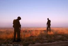 80-jarige herdenking Slag om Arnhem - De 80ste herdenking van de Slag om Arnhem: De zon gaat op boven de Ginkelse Heide en de kunstinstallatie 'The Veterans Tribute' van...