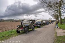 Commemoration Operation Quick Anger 2022 - Commemoration Operation Quick Anger 2022: The first vehicle in the convoy is a 1944 Willys MB Jeep, the second vehicle is a...