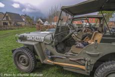 Commemoration Operation Quick Anger 2022 - Westervoort, Commemoration Operation Quick Anger 2022: A number of World War II Jeeps in the grounds of Huize Vredenburg. The Jeep was the...