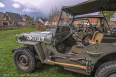 Commemoration Operation Quick Anger 2022 - Westervoort, Commemoration Operation Quick Anger&nbsp;2022: A number of Second World War Jeeps in the grounds of Huize Vredenburg. The Jeep was...