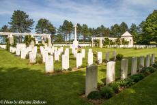 Normandy 2014 - Classic Car Road Trip Normandy: Ryes War Cemetery at Bazenville. Bazenville is a small village about 8 km northeast of Bayeux and close to...