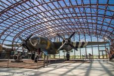 Normandy 2014 - Classic Car Road Trip Normandy: A Martin B-26 Marauder, an American bomber aircraft used by Allied forces during WWII, on display at the Utah...