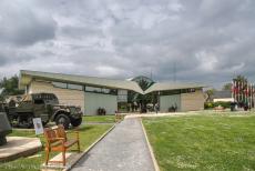 Normandi&euml;, 70 jaar na D-Day - Herdenkingsrit langs de invasiestranden van Normandi&euml;: De fa&ccedil;ade van het Pegasus Memorial Museum in Ranville is ontworpen in de vorm...