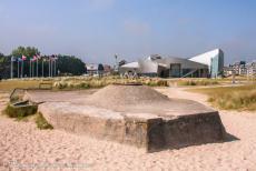 Normandy 2009 - Normandy, the 65th anniversary of D-Day: A German Command Post and Observation Bunker in front of the Juno Beach Centre, the bunker was...