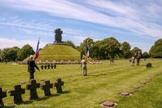 Normandy, 65 years after D-Day - The 65th anniversary of D-Day,&nbsp;Normandy 2009:&nbsp;Commemoration at La Cambe German Military Cemetery. This cemetery is situated near Bayeux....
