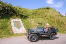 Normandy, 65 years after D-Day - The 65th anniversary of D-Day, Normandy 2009: We drove in our RAF-blue Ford GPW Jeep&nbsp;along the Big Red One Route. The Big Red One is the...
